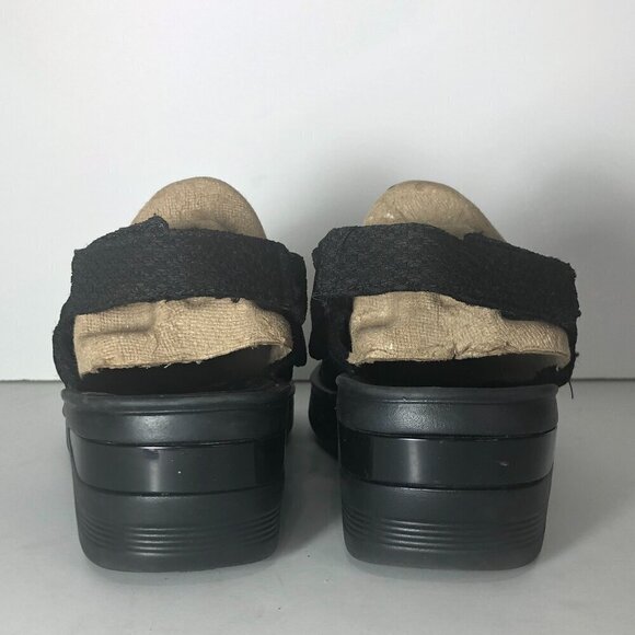 BZEES Sandal Women's Size 9 Black Slingback Open Toe Bow Detail Daisy - Picture 4 of 13